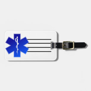 Medische EMS-symbool Bagagelabel