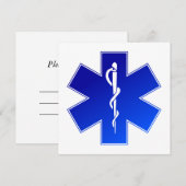 Medische EMS-symbool Kaart (Voorkant / Achterkant)