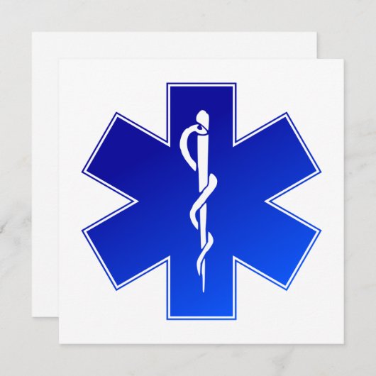 Medische EMS-symbool Kaart (Voorkant / Achterkant)