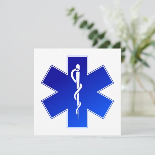 Medische EMS-symbool Kaart (Staand voorkant)
