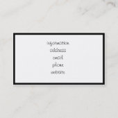 Medische EMS-symbool Visitekaartje (Achterkant)