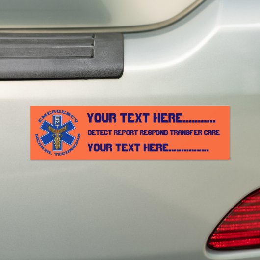 Medische EMT Universele Uitzicht Belangrijk Bumpersticker (Op auto)