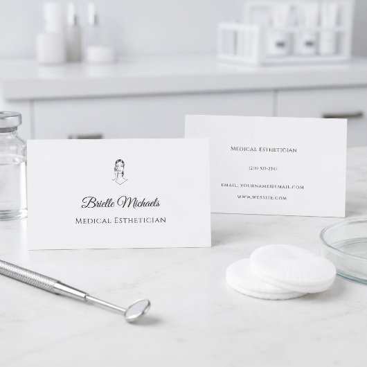 Medische Estheet Minimalistisch Elegant Visitekaartje