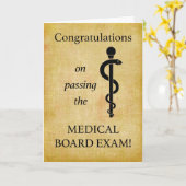 Medische examencommissie gehaald Staaf van Asclepi Kaart (Gele Bloem)