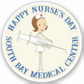 Medische Faciliteit Verpleegkundige's Day Sticker (Voorkant)