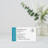 Medische facturatie Moderne Logo Visitekaartjes (Staand voorkant)