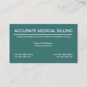 Medische facturering en codering visitekaartje (Voorkant)