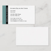 Medische facturering en codering visitekaartje (Voorkant / Achterkant)