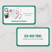 Medische facturering visitekaartje (Voorkant / Achterkant)