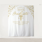 Medische Faculteit Witte Gouden Afstudeerachtergro Wandkleed (Voorkant)