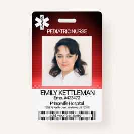 Medische Field Photo Badge - Kinderverpleegkundige