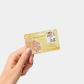 Medische foto ID Bloemenharten Badge (Handheld)