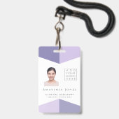 Medische foto-ID identificatie Plastic badge (Voorzijde met lanyard)