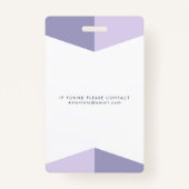 Medische foto-ID identificatie Plastic badge (Achterkant)