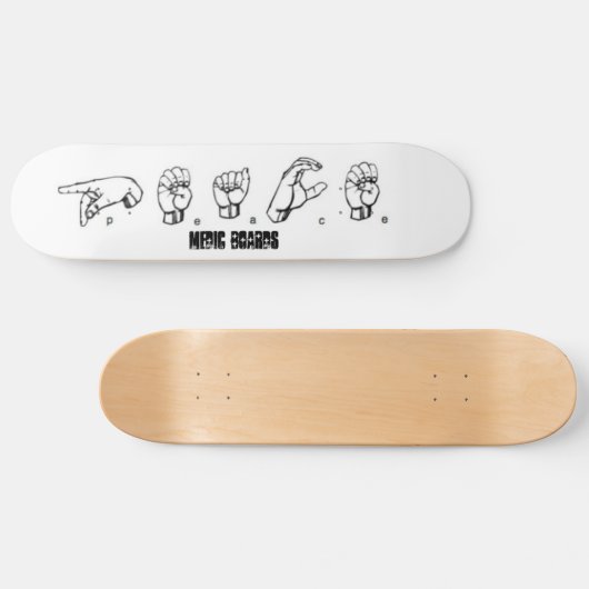 Medische gebarentaal skateboard (Horizontaal)