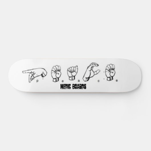 Medische gebarentaal skateboard (Horizontaal)