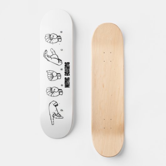 Medische gebarentaal skateboard (Voorkant)