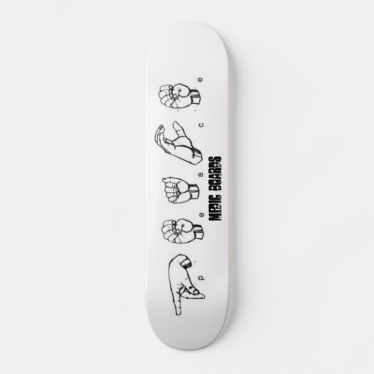 Medische gebarentaal skateboard (Voorkant)