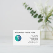 Medische geneeskunde Oplossingen voor gezondheidsz Visitekaartje (Staand voorkant)