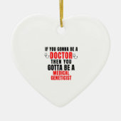 Medische geneticus keramisch ornament (Voorkant)