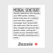 Medische geneticus sticker (Vel)