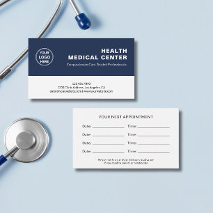 Medische gezondheidszorg kliniek dokter afsprakenkaartje