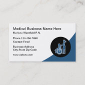 Medische gezondheidszorg Verpleegkunde Handicap Th Visitekaartje (Voorkant)