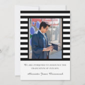 Medische gezondheidszorg Zwarte witte streep afstu Aankondiging (Achterkant)