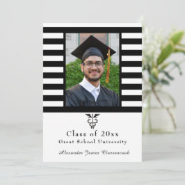 Medische gezondheidszorg Zwarte witte streep afstu Aankondiging