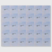 Medische helikopter cadeaupapier (Vlak)