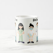 Medische Heros Mok met verpleegkundigen en artsen (Center)