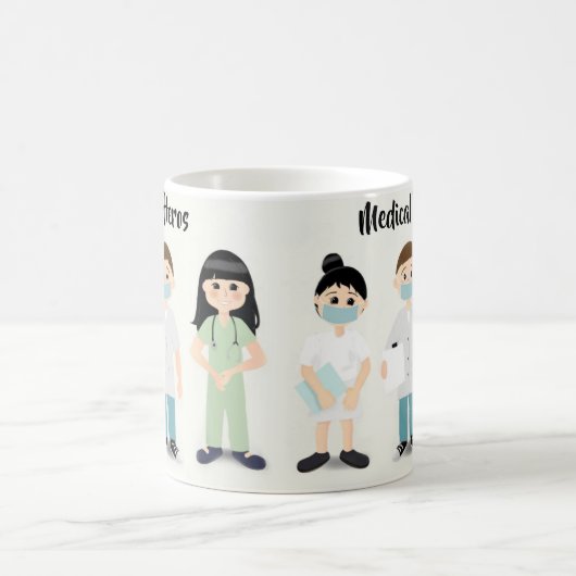 Medische Heros Mok met verpleegkundigen en artsen (Center)