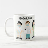 Medische Heros Mok met verpleegkundigen en artsen (Links)