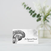 Medische hersenanatomische gezondheidszorg visitekaartje (Staand voorkant)