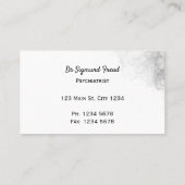 Medische hersenanatomische gezondheidszorg visitekaartje (Achterkant)