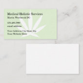 Medische holistische geneeskunde visitekaartje (Voorkant / Achterkant)