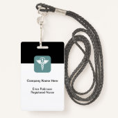 Medische Home Gezondheid Veld Personeel Naam Badge (Achterkant met draagriem)