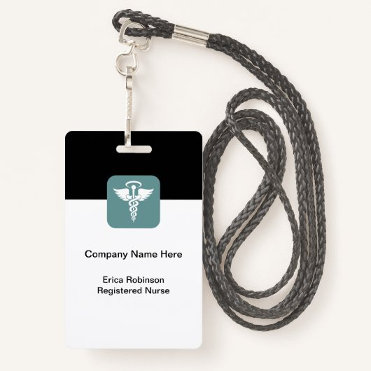 Medische Home Gezondheid Veld Personeel Naam Badge (Achterkant met draagriem)