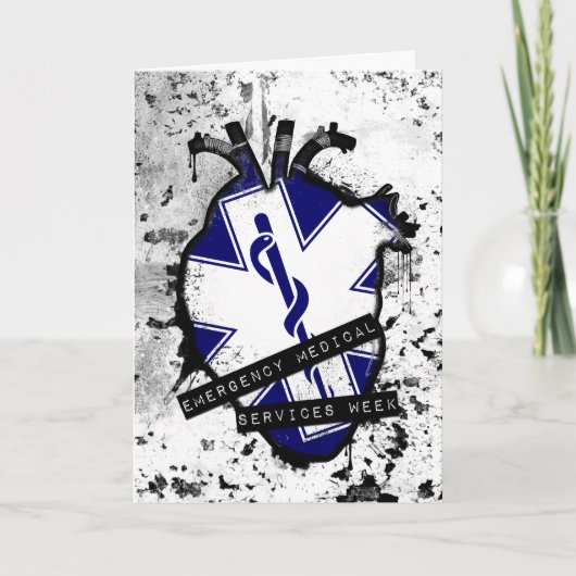medische hulp bij noodgevallen week feestdagen kaart (Voorkant)