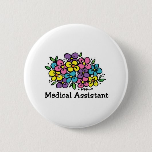 Medische hulpbrieven ronde button 5,7 cm (Voorkant)