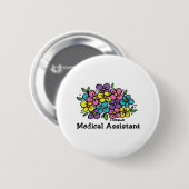 Medische hulpbrieven ronde button 5,7 cm (Voorkant /achterkant)