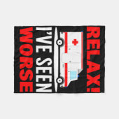 Medische hulpdiensten Ambulancechauffeur Fleece Deken (Voorkant (Horizontaal))