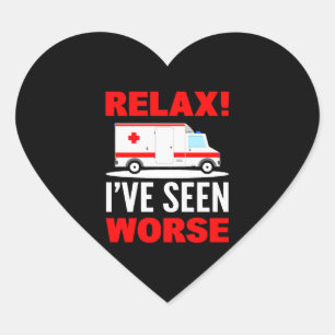 Medische hulpdiensten Ambulancechauffeur Hart Sticker
