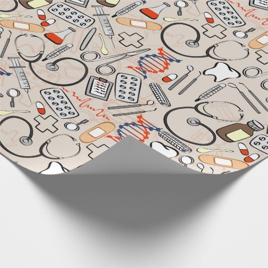 Medische hulpmiddelen cadeaupapier (Hoek)