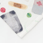 Medische hulpmiddelen in Waterverf Fleece Deken (Hoek)