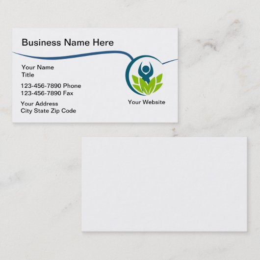 Medische hulpmiddelen visitekaartje (Voorkant / Achterkant)