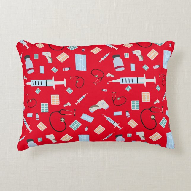 Medische hulpmiddelen voor artsen in de gezondheid accent kussen (Voorkant)