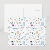 Medische hulpmiddelen voor artsen in de gezondheid briefkaart (Voorkant / Achterkant)
