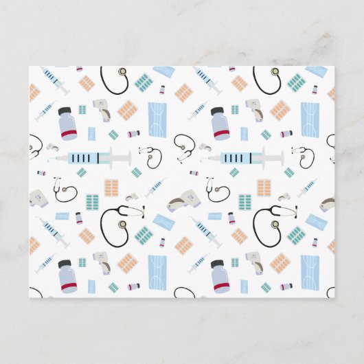 Medische hulpmiddelen voor artsen in de gezondheid briefkaart (Voorkant)