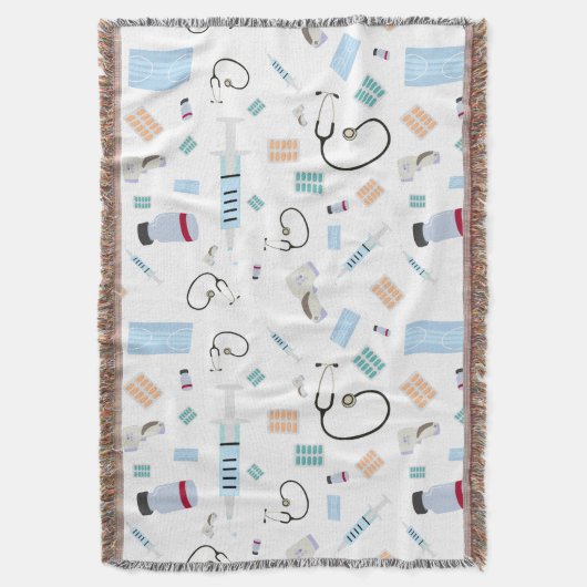 Medische hulpmiddelen voor artsen in de gezondheid deken (Voorkant Verticaal)